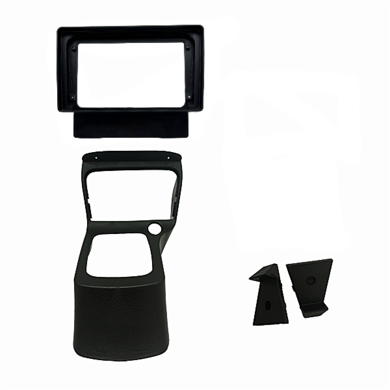 MOLDURA 9" CHEVROLET CELTA G1 2000/2006 COM CONSOLE PRETO