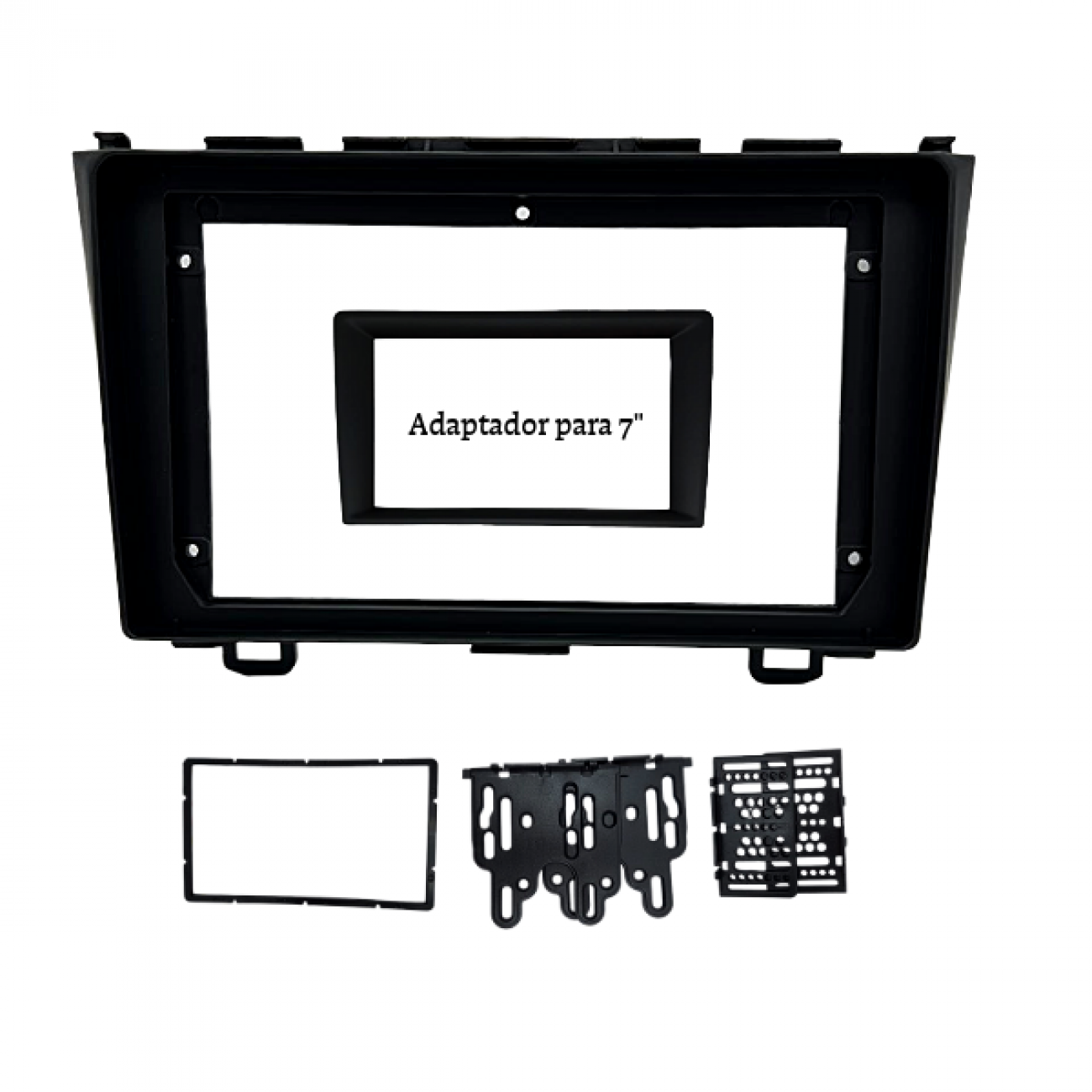 MOLDURA 9" COM ADAPTADOR PARA 6.8" E 7" HONDA CR-V 2008/2011