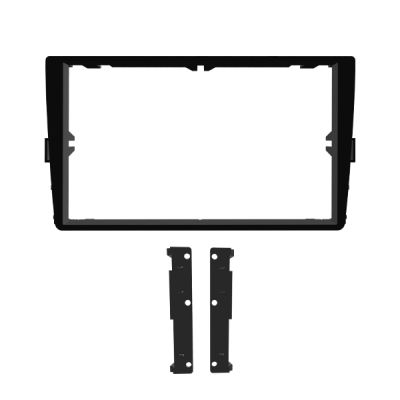MOLDURA 8" MOD. PIONEER ZS8280 VW NOVO POLO E VIRTUS 2018>, T-CROSS 2019/2024, NIVUS 2020> COMFORTLINE APARELHO COM BOTÃO