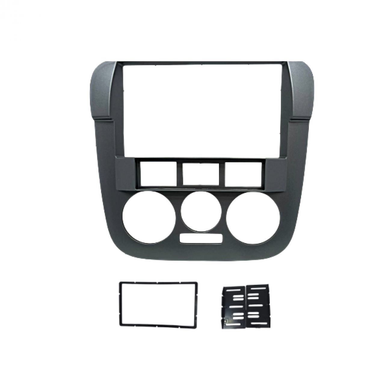 MOLDURA 6.8" E 7" MP5 VW GOL, SAVEIRO E PARATI G4 - BOTÕES DESLOCADOS