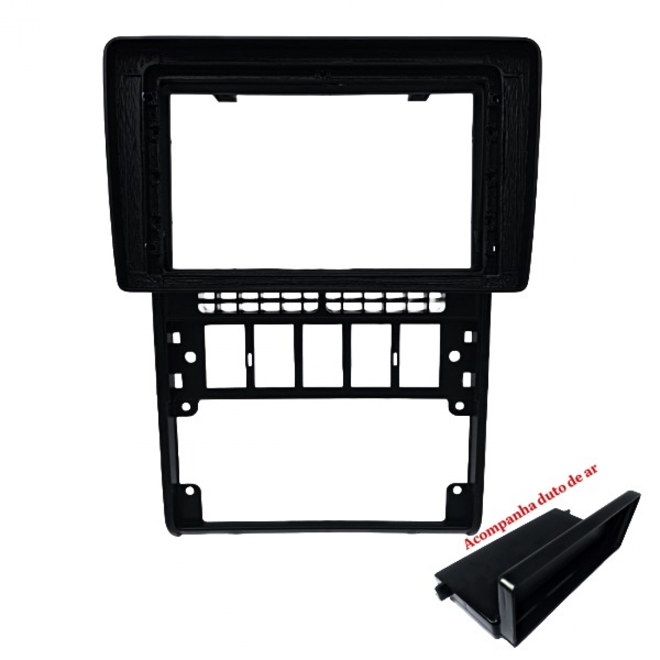 MOLDURA 9" FLUTUANTE VW GOL, PARATI E SAVEIRO (BOLA G2) COM DUTO DE AR