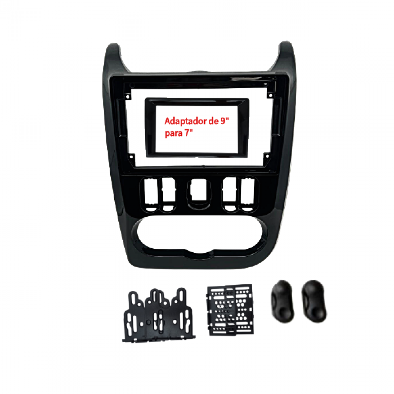 MOLDURA 9&quot; E 7&quot; RENAULT SANDERO 2007 A 2010 E LOGAN 2011