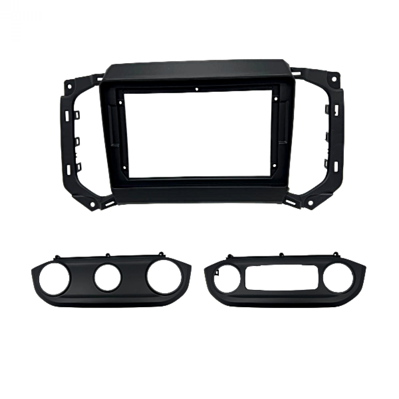 MOLDURA 9" CHEVROLET S10 E TRAILBLAZER 2016/2024 AR DIGITAL E AR ANALÓGICO
