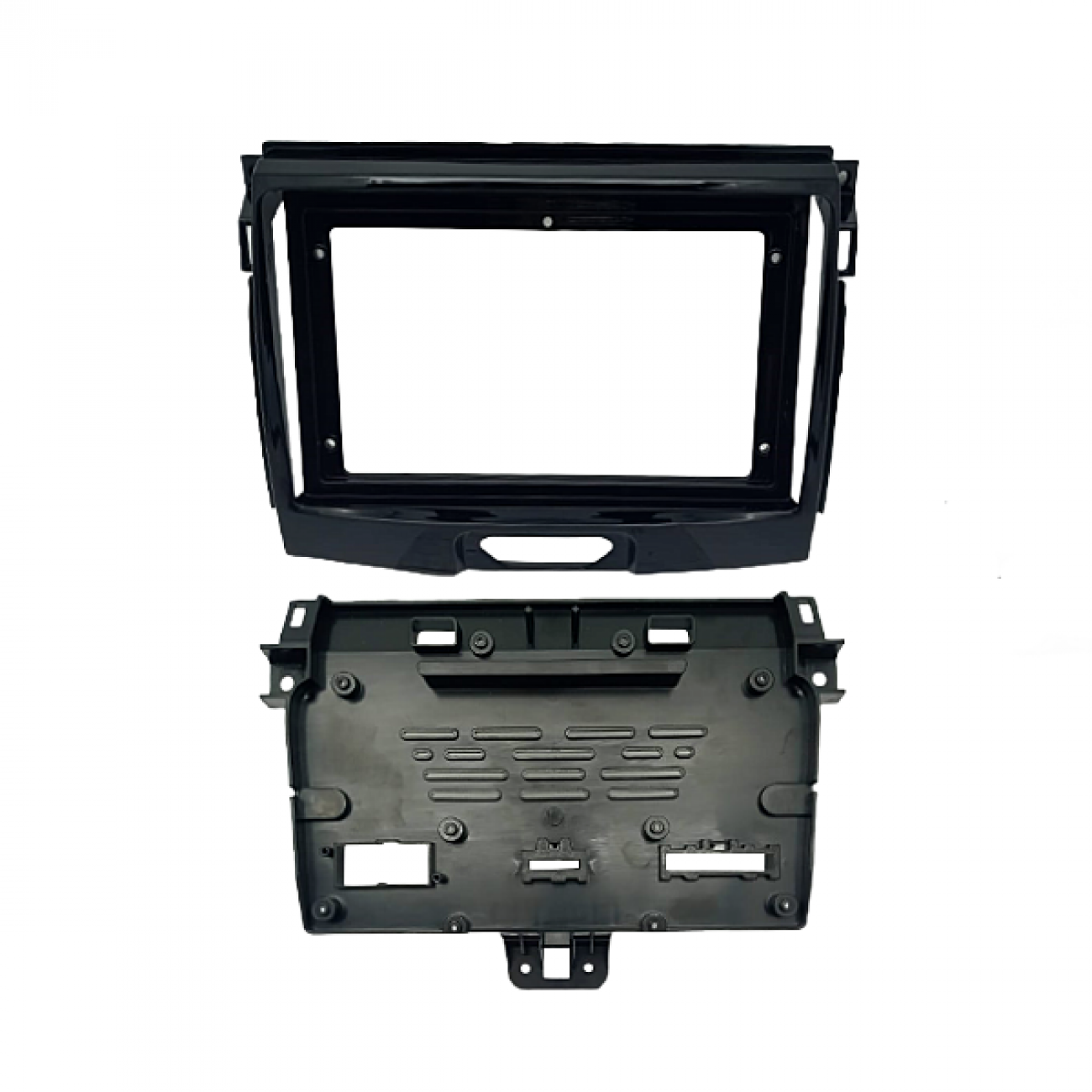 MOLDURA 9" FORD RANGER XLS 2017/2019 CABINE DUPLA COM SUPORTE DA PLACA