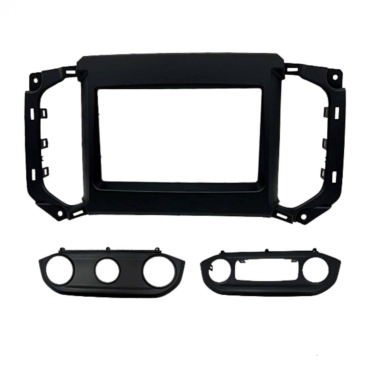 MOLDURA 6.8" E 7" CHEVROLET S10 E TRAILBLAZER 2016/2024 AR DIGITAL E AR ANALÓGICO